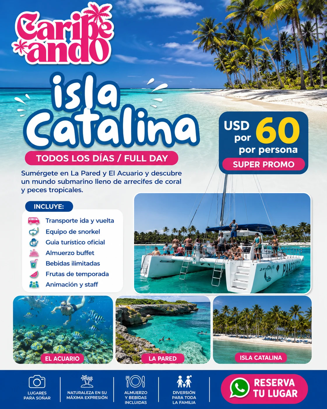 Isla Catalina con Snorkel