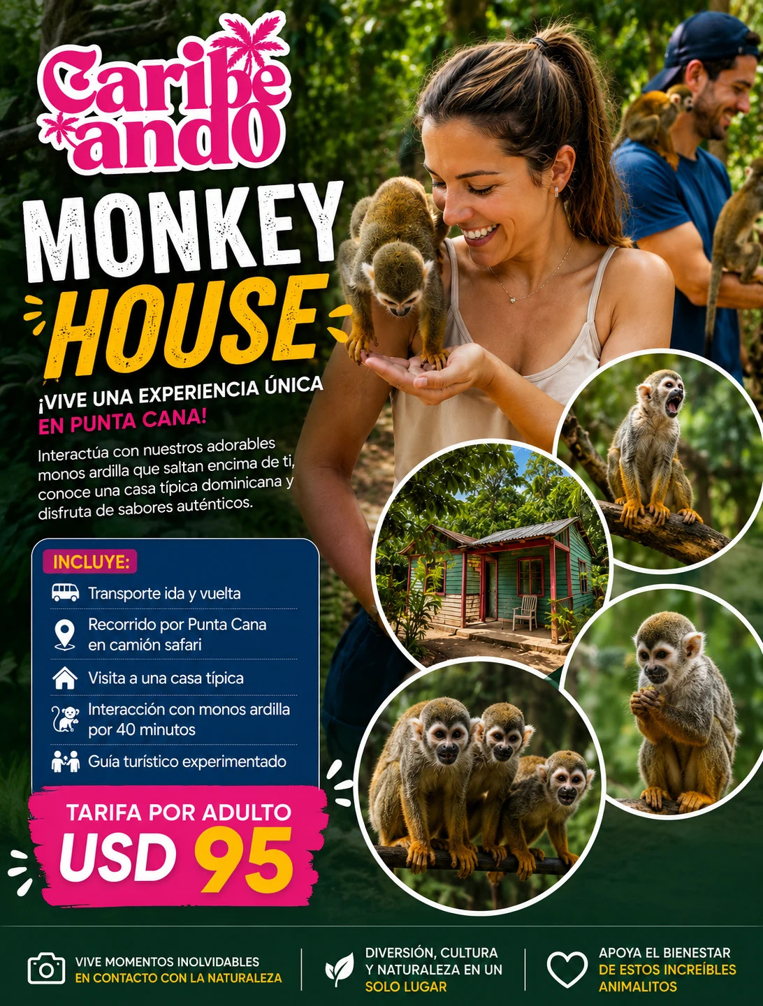 Monkey House (Experiencia con Monos)