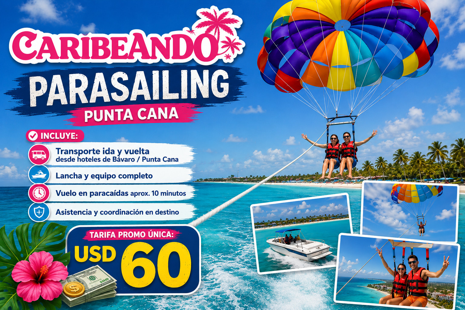 Parasailing en PUNTA CANA