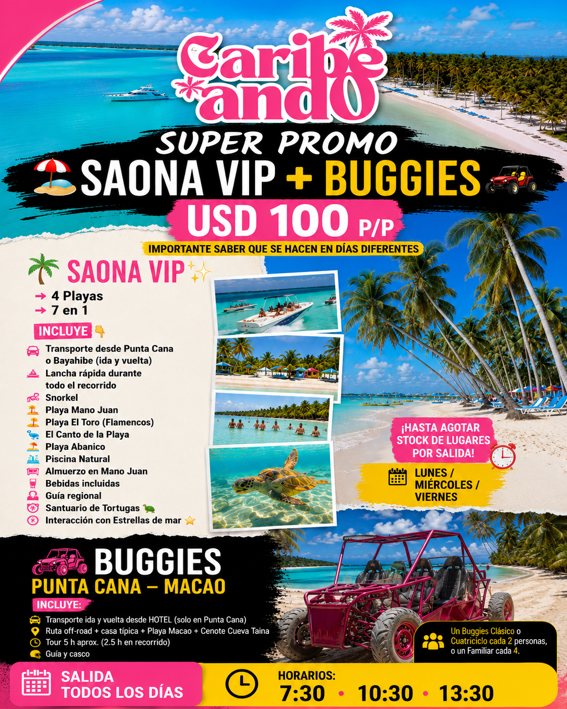 SAONA VIP + BUGGIES (PROMO + VENDIDA 2026)